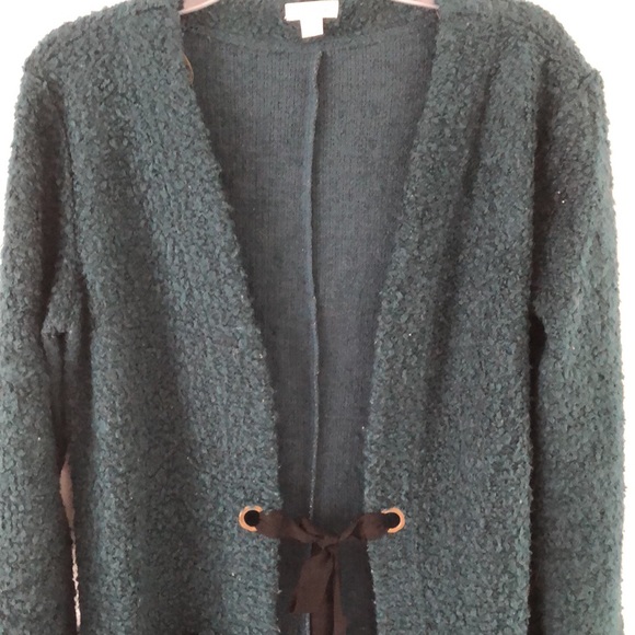 Long sweater coat with center tie Size S - Picture 2 of 7